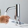 HHOOMMEE Automatic Touchless Bathroom Sink Faucets Sensor Motion Activated Hands