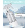 TERESRY 2 Pack 360° Glass Spray Bottles with Silicone Sleeve,