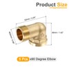sourcing map 3 Pcs 90 Degree Elbow, 3/4 Inch Male
