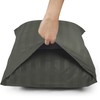 Moonlight Bedding Pillow cases 2 pack - Olive Green Stripe