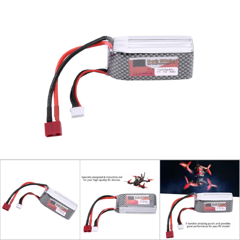 ZOP POWER 3S 11.1V 1500mAh 40C Rechargeable LiPo Battery with
