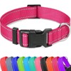 Taglory Reflective Adjustable Dog Collars for Puppy Small Medium Large