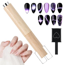2 Pack Cat Eye Nail Magnet Set, Nail Art Magnetic Wand, Magnet Pens, for Salon Home DIY Manicure Accessories