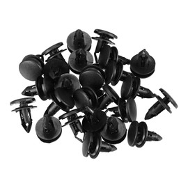 Motoforti Fender Liner Bumper Cover Splash Shield Push-Type Retainers Clips, for Honda Civic 2012-2020, Plastic, No.90667TC0U01ZA, Black, 25 Pcs