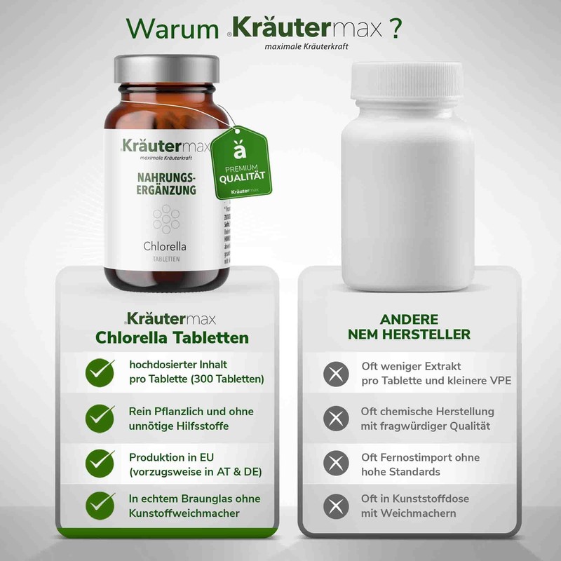 Kräutermax Chlorella Tabletten 1 x 300 Stück