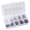 DIANN 120pcs E-Clip Assortment Kit Stainless Steel E-Clip External Retaining