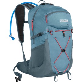 CamelBak Women's Fourteener 24 Hiking Hydration Pack 100oz - Hike Backpack, Smoke Blue/Fiery Coral
