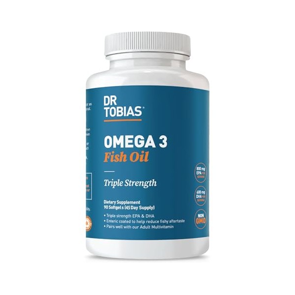Dr. Tobias Aceite De Pescado Omega 3, 2000 Mg De
