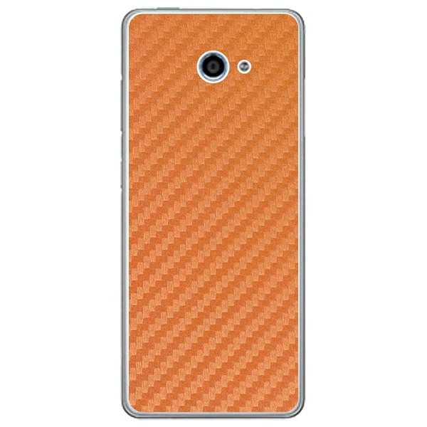 McHarrier Kyocera Easy Smartphone 2 A001KC Skin Sticker, Metal Orange