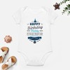 WOOYONGING Happy Birthday Daddy Romper Short Sleeve Baby Boys One-piece