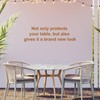sourcing map Round Table Cover with Elastic Edge Fits 45"-56"
