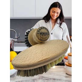 MAAJ Vegetable Brush and Mushroom Brush Set for Carrots, Vegetables, Mushrooms, Chanterelles - Made in Germany