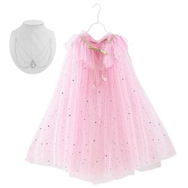 monoii e0260 Princess Dress, Cloak, Children, Tiara Set, Kids, Halloween, Princess, Cape, Accessories, Christmas, Cosplay, Birthday Gift, Girl