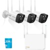 (2-Way Audio) 4-Antennas Enchance 3K 5.0MP 1944P Outdoor Wireless Security