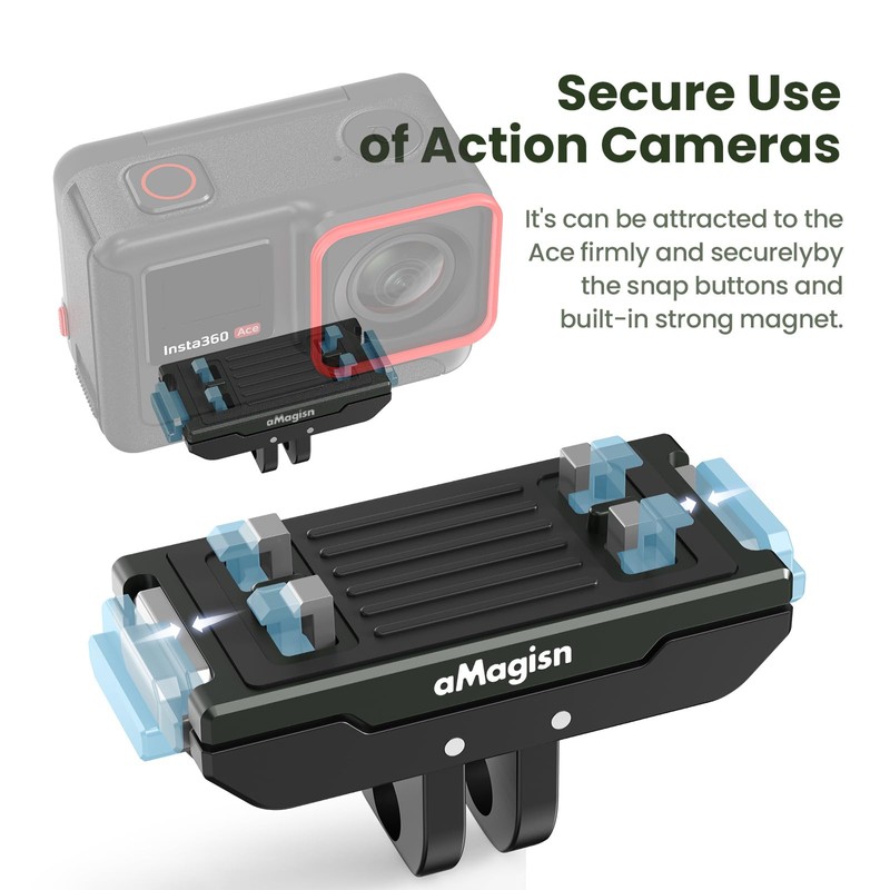 Taoricup Compatible Insta360 Ace/Insta360 Ace Pro Magnetic Mount GoPro Mount