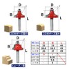 UPstore Carbide Blade Router Bit Set, 12 Pieces, Shaft Trimmer