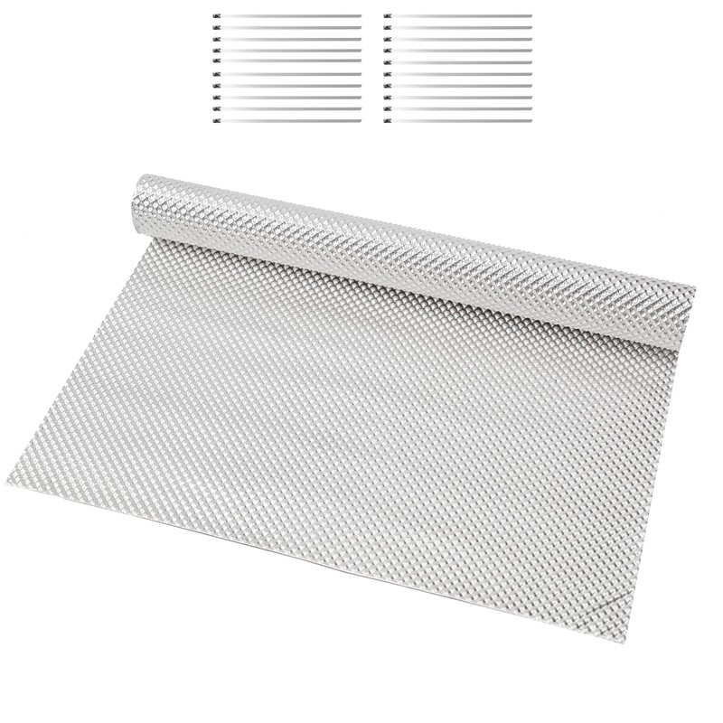 16" x 78.7" Embossed Aluminum Exhaust Heat Shield Kit –