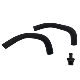 Forlevlaep 2Pcs PCV Breather Hoses w/Valve Kit Black 11823-JA00A 11826-JA00B For Nissan Altima 2007 2008 2009 2010 2011 2012 2013 Replaces 11810-6N202