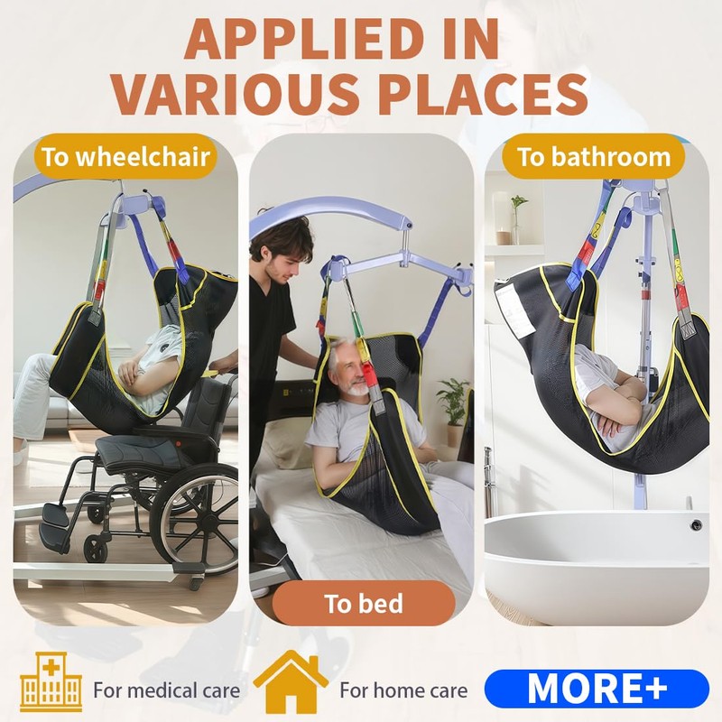 EZ Assistive Universal Full Body Patient Lift Sling, Patient Lift