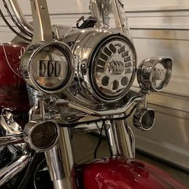 HDBUBALUS Chrome Visor Style Turn Signal Trim Ring Cover Fit for Harley Touring Electra Glide Road King Softail