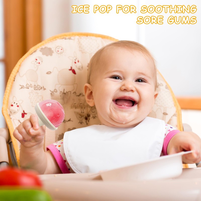 Socub Silicone Popsicle Molds- Baby's First Ice Pop Molds with