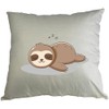 Hippowarehouse Sleeping cute sloth Printed Accessory Cushion Cover Optional Infill