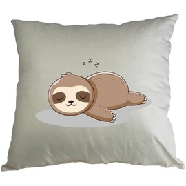 Hippowarehouse Sleeping cute sloth Printed Accessory Cushion Cover Optional Infill 41x41cm