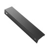 10 Pcs Finger Edge Pull Black Modern Aluminum Alloy 1mm