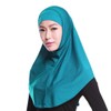 GUMEI Amira Women's 2-Piece Plain Jersey Muslim Hijab Stretch Headscarf