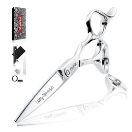 FMPZ Professional Hair Cutting Scissors - Japanese SUS 440C & Cobalt Stainless Steel Barber Shears - 5.5” Profesional Hand Sharpened Shears for Hair Cutting - Fine Adjustment Tension Screw