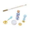 Wax Sealing Stamp Kit Clear Pattern Delicate Wax Detachable Handle