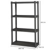 Sterilite 4 Shelf Unit, Heavy-Duty Shelving Storage and Utility Rack
