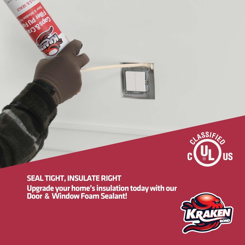 Kraken Bond Gaps & Cracks Expanding Foam Sealant - (24x12oz)