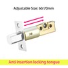 QRITY Tubular Mortice Latch, Adjustable Size 60/70mm, Fits Door Thickness