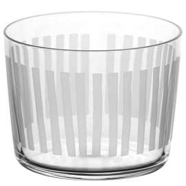 Kimura Glass Patern 255374 7 oz Shimashima Glass, Approx. Height 2.4 x Diameter 3.1 inches (61 x 80 mm)