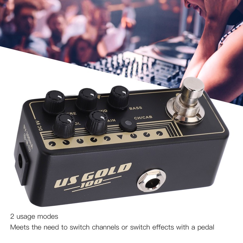 Digital Preamp Pedal Classic Rock Sound Effect Micro Preamp Effect