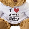 Big Red Egg I LOVE ALPINE SKIING - Teddy Bear