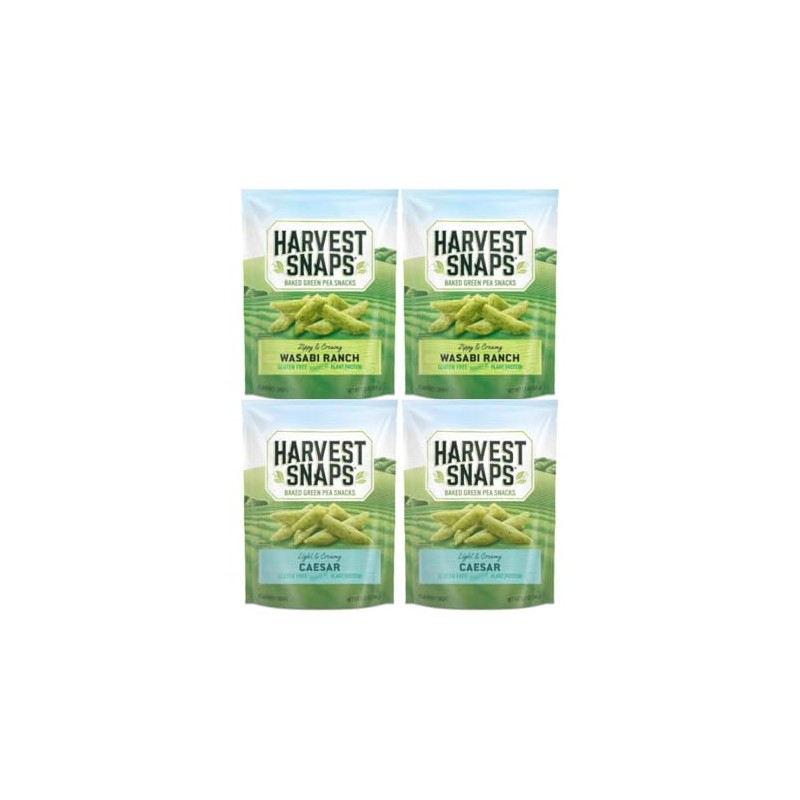 Variety Pack Snaps Veggie Chips, Includes 2 Wasabi Ranch and