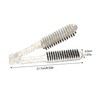 DECHOUS Shaped Hair Straightening Comb Portable Clamp Brush for Efficient