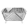 Foldable Portable Charcoal BBQ Grill Stainless Steel Folding Barbecue Grill