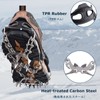 YAPJEB Crampons, Snow Spikes, Chain Spikes, Climbing, Lightweight, For Soles,