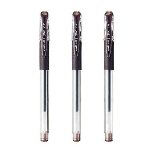 三菱鉛筆 Pens Mitsubishi Pencil Super Ultra Fine Point, Brown Black