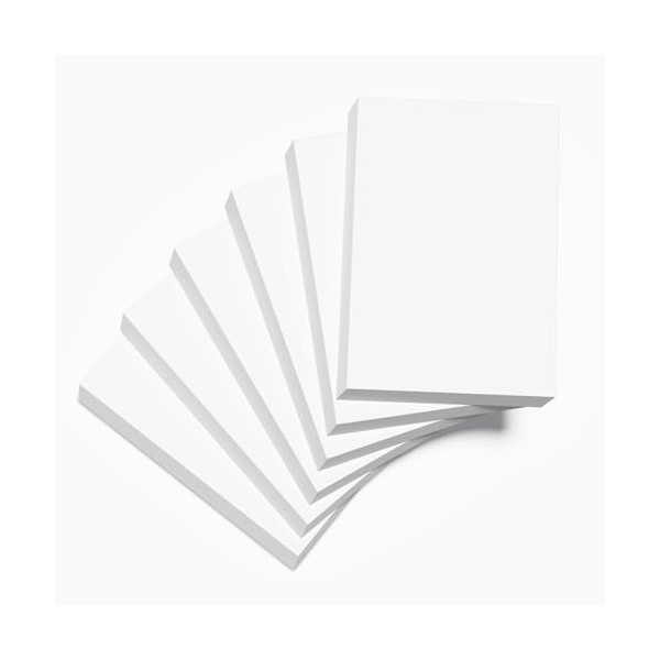 Notepads 4X6, Memo Pads, 6 Pack Blank Notepad, 50 Sheets