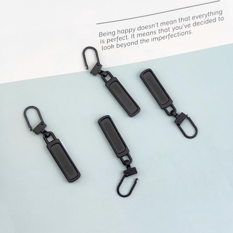 Deshionew 4 PCS Spare Zipper Pulls Removable Metal Zipper Pulls