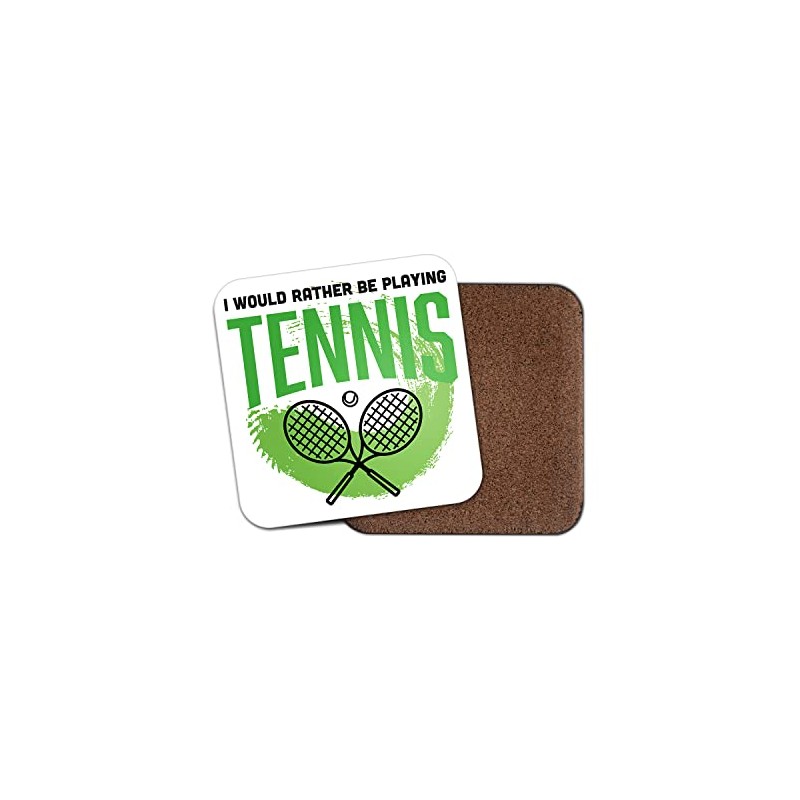 Square Single Coaster - Rather Be Playing Tennis Boys Men