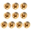 10 PCS 1/4" NPT Male Pipe Plug Fitting Set Brass