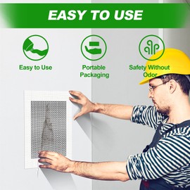 FixBuild Drywall Repair Kit, 13 Piece Aluminum Wall Repair Patch Kit, 2/4/6/8 inch Aluminum Drywall Patch, Quick Fix Plaster