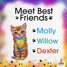Gonesh Best Friends Purrrfect Pet Collection - Incense Sticks Variety Pack - Non-Toxic 10” Slow Burn Aromatic Sticks - Willow, Molly and Dexter - 3 Pack, 30 Each