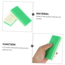 FOMIYES 2sets Pumice Stone for Foot Hard Skin Callus Remover Pedicure Scrubber for Feet Care 2pcs*2