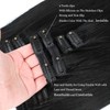 Clip in Hair Extensions Real Human Hair 22Inch 120g/set Straight